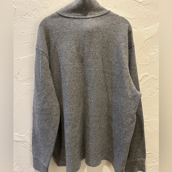 Ralph Lauren Polo Quarter Zip Sweater Gray Men’s XL - Picture 5 of 6